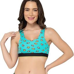 Women's Proactive Wireless Non Padded Sports Bra | Micro Modal Anti Bacterial & Full Coverage-image-33