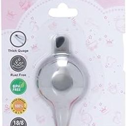 HOPE KART Baby Food Feeding Spoons Bowl Set Feeder Katori Chamach With Spoon For New Born, Stainless Steel, 7.5L X 4W Cm, Pack Of 1, 10 Ml-image-37