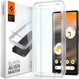 Spigen Alignmaster Tempered Glass Screen Protector Guard For Google Pixel 6a - 2 Pack-21