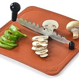 Anjali - FC02 Deluxe Fantastique Plastic Vegetable and Fruit Cutter (Brown, Silver, Small)-picture-16
