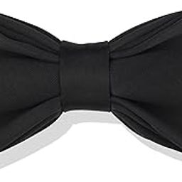 Black Colored Soft Black Bow Tie for Men-image-99
