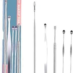 olerthf Earpick Cleaner Tool,Ear Wax Remover Tool Kit with Ear Curette Cleaner and Spring Ear Buds Cleaner,Earwax Cleaning Kit for Adult and Baby(6pcs)-image-19