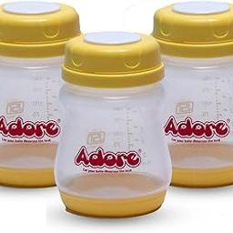 Adore Breast Milk Storage Bottles (Pack of 3,Yellow)-image-43