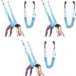 Proberos® Yoga Stretching Strap Elastic Sectional Hoop for Physical Therapy Pilates 3PCS-image-32