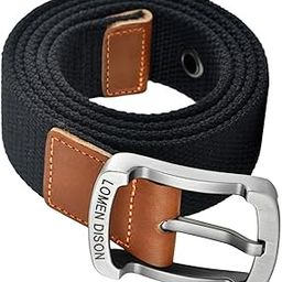 SDR Canvas Belt Woven Wide Casual Strap for Trousers Jeans Accessories Travel Black 110cm-picture-50