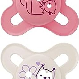 MAM Silicone Pacifiers, Newborn Pacifier, Best Pacifier For Breastfed Babies, Start' Design Collection, Girl, 2-Count,Assorted-image-56