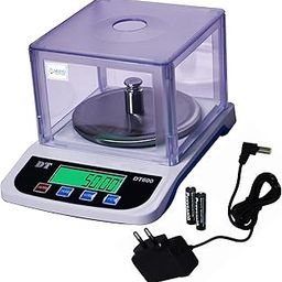 NIVAYO Digital Weight Machine for Kitchen With 900 g Capacity, 0.01 g Accuracy, Kitchen Weighing Machine for Shop, Useful for Gold & Silver Ornament, Labs,Pharma (DT-600)-image-110