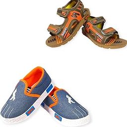 Kids Sandals and Shoes Combo (2 Pairs) for Baby Boys and Girls-image-1