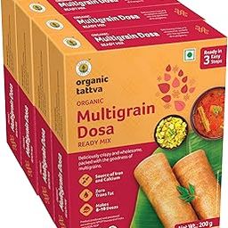 Organic Tattva, Organic Instant Ready Mix Multigrain Dosa, 800 Gram | Rich Source of Iron and Calcium | Healthy Breakfast, Protein Rich, Gluten Free, Diet Foods, Weight Loss | Ready in 3 Easy Steps-image-42