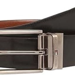 Mens Leather Buckle Closure Formal Belt (Black_X-Large)-image-4