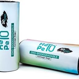 Hetopeto Biodegradable Garbage Bags for Dustbin - Large 17 x 19 Inches | 30 bags per Roll Trash Bag Eco Friendly Garbage Disposal Bags Dustbin Bag|Black(240 Bags)-image-95
