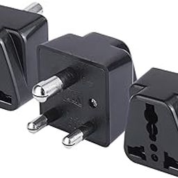 MX USA to India Converter Plug, World (USA, UK, China & More) UK to India Adapter Plug 3 pin Converter Plug for Type D Adapter - Canada to India-49