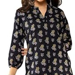 Women's Rayon Blend Regular Fit Casual Kurta-44