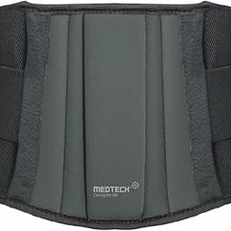MEDTECH® Lumbar Sacral Belt For Back Sprains, Strains, & Muscle Spasms | 5 Flexible Splints for Lower Back Support | UNISEX Waist Size 26-42 inches | Grey-image-50