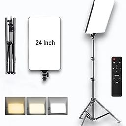 GIFTMAX 24-Inch Panel LED Light for Photography, Videoshoot, Studio Lighting Photography LED Lamp for Studio Video Camera Light for Videoshoot, Gaming and Makeup with Free 7ft Tripod Stand-16