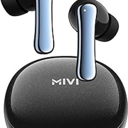Mivi DuoPods i2 Pro [New Launch], InstaCharge HD Clear Calling Bluetooth in Ear Earbuds, 60 Hours+ Long Playtime, Low Latency Gaming, v5.3 Bluetooth Ear Buds Wireless, Made in India-5
