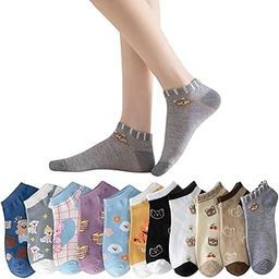 New Desigen Girls Women’s Comfort Ankle Length Socks No Show Low Cut Socks Multicolor (Free Size Pair Pack)-image-60