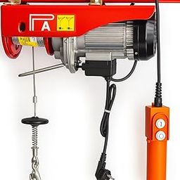 IND FIRST CHOICE Electric Wire Rope Hoist, 1000 KG X 6MM X 30 METER Heavy Duty Workshop Lift with Remote Control, Red and Black-image-45