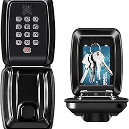 Outdoor Safe Key Cabinet Wall Mounted Key Safe with 12 Digit Code, Secure Key Box, Waterproof and Rustproof Key Cabinet for Home, Garage, School-22