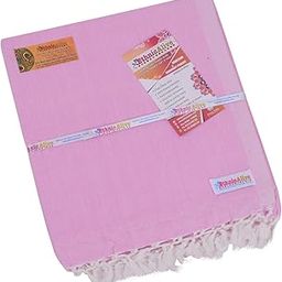 NIC Bhagalpuri Handloom Organic Bomboo Blande Pure Dull Chadar Chadar for Summer/Mild Winter and Also for Ranny Season in Double Pink Colour (Size 273x125cm)-20