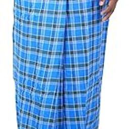 ELASTIC PREMIUM COTTON LUNGI WITH SIDE POCKET | SOFT BREATHABLE CHECKED LUNGI FOR MEN'S-34