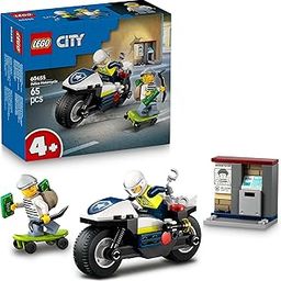 LEGO City Police Motorcycle Chase Toy, Motorbike Set for Ages 4 and up 60455 Building Blocks Toys for 4+ Gift for Boys and Girls-picture-29