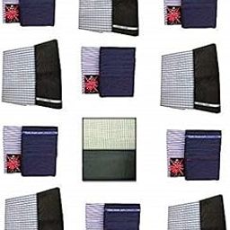 VIMAL Men's Cotton Unstitched Pant and Shirt Combo, 1.2 m/2.25 m (Multicolour) - Set of 12-picture-17
