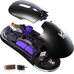 Kreo Chimera RGB Wireless Gaming Mouse with Hot-swappable Switches & 7 Programmable Buttons | Swappable Shells & Switches Included | Adjustable DPI Upto 10000 (Wireless, Black Onyx)-23