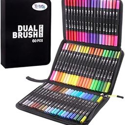 Tinker Squad 60 PC Dual Tip Acrylic Markers Set for Drawing | Alcoholic Touch Art Drawing Markers Set | Dual Tip Brush Pens | Touch Cool Alcohol Colour Markers Brush Tip Pens for Drawing | Marker Set-14