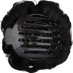 Diversa Juda Hair Clip Artificial Hair Extension Bun Claw Clips and Hair Wigs with Clutcher for Women & Girls Hair- Black,(Pack of 1)-image-51