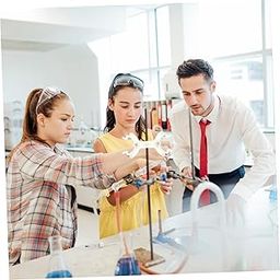PartyKindom 3pcs Double Clamp Buret Clamp for Laboratory Use Plastic Construction Easy to Fix Burettes for Science Labs and Classrooms-image-8