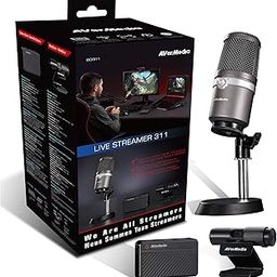 AVerMedia Live Streamer Bundle with Capture Card, 1080p Webcam and USB Microphone Background Voice Removal. for Twitch, Mixer, YouTube (BO311)-19
