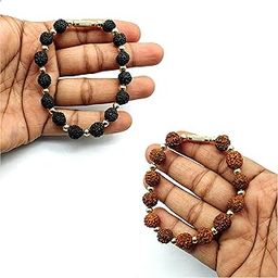 BRIJ HAAT 4pc Handmade Rudraksha Mala for Small Idols, shivling, Shiv, laddu Gopal, Lakshmi Ganesh Statue Garland, V2-picture-27