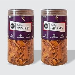 IRIE Peri Peri Oats Chips | Roasted Healthy Snack | Gluten-Free, High Protein | Crunchy & Guilt-Free | Party Snack for Adults & Kids - Pack of 2 (130g Each)-image-94