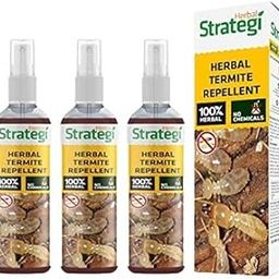 Herbal Strategi Termite Repellent Spray - Natural, Vegan & Eco-Friendly | 100% Herbal and Chemical free | Baby and Pet safe | Ayush certified | 100ml (Pack of 3)-image-90