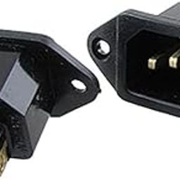 MKRM 250V 10A C14 Power Replacement Rice Cooker Socket (Black) - 2 Pieces-picture-11