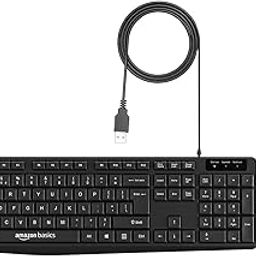 Amazon Basics Wired Keyboard and Mouse Combo l 1200 DPI l for Windows, Mac OS Computer-2