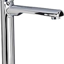 JAQUAR FLORENTINE PRIME Series Table Mounted Tall Boy COLD ONLY BASIN TAP (Chrome) | TOP LEVER, Brass Body Water Tap/Faucet/Cock for Bathroom/Kitchen Wash Basin | FLP-CHR-5021PM-image-1