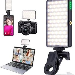 120 Led Phone Light - 2500K-9500k Portable Selfie Light with 3 Light Modes 10 Brightness, Clip on Fill Light, Lighting for Video Recording, Camera, Tablet, Laptop, Content Creator, Tiktok - White-32