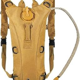 Kagbeni Tactical Hydration Backpack with Water Bladder 3L , Military Style Daypack with Hands-Free Hose & Bite Valve – Lightweight ( Khaki, 3L )-image-103