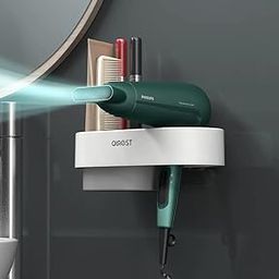 FYCAN Wall Mount Adhesive Hair Dryer Holder No Drilling Hair Care Styling Tool Organizer Storage for Blow Dryer Curling Wand Straightener Brushes-image-51