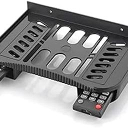 Wall Mount Set Top Box Stand with 2 Remote Holders | DTH, WiFi Router, Setup Box Wall Shelf for Home | Strong & Compact Plastic Stand for Devices | Organizer Shelf Unit-image-46
