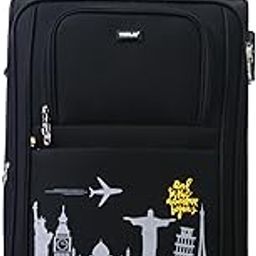 Salsa Plus Premium Polyester Soft Check-in Suitcase| TSA Lock & Lightweight 8 Wheel Spinner Dust Resistant Eco-Soft Printed Luggage Trolley Bag for Men and Women for Travel (68CMS, Black)-image-14