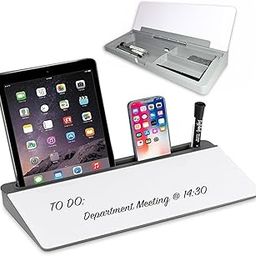BESTZONE RETAIL MALL® Tempered Glass Smart Whiteboard/Dry Erase Smart Whiteboard/Desktop Organizer with Storage Compartment, Laptop, Mobile Holder for Office, Home & School-11