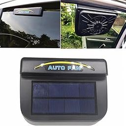 REIL RAID Solar Power Car Auto Air Vent Cool Fan Cooler Ventilation System Radiator Exhaust Heat Automobile Fan with Rubber (Pack of 1)-28