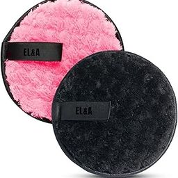 [Ear Lobe & Accessories] Reusable Makeup Remover Cleansing Pads | Easily Removes Stubborn Face & Eye Makeup | Multifunctional, Safe for Oily, Dry or Sensitive skin | Pack of 2-1