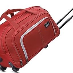 Ricardo 48 liters Polyester Travel Duffle Trolley Bag Duffel Bag with Wheels (Red)-image-33