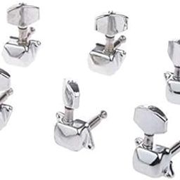 Flare 6 Pieces Semiclosed Tuners Tuning Pegs with Accs for Electric Acoustic Guitars-image-23