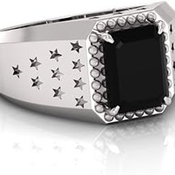 7.25 Ratti Black Hakik Original Stone Adjustable Ring For Men And Women With Lab Certified B13-image-84