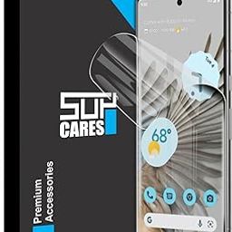 SupCares TPU Unbreakable Membrane Screen Protector for Google Pixel 7 Pro (6.7 Inch) With Easy Self Installation Kit | Fingerprint Working | Edge to Edge Coverage | Transparent-image-29
